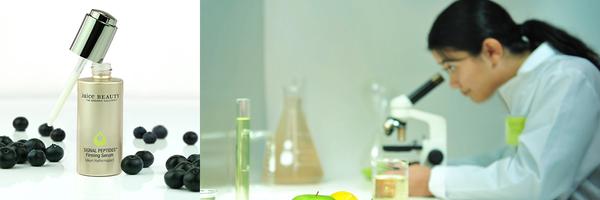 Juice Beauty UK | Signal Peptides Firming Serum Lifestyle Image | Lab Worker